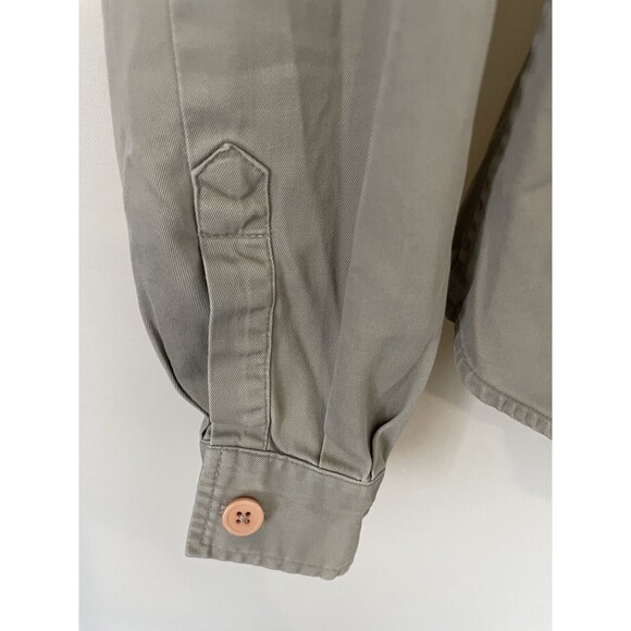 GAP Cargo Shirt in Khaki Long Sleeve Womens SZ S - Picture 12 of 12